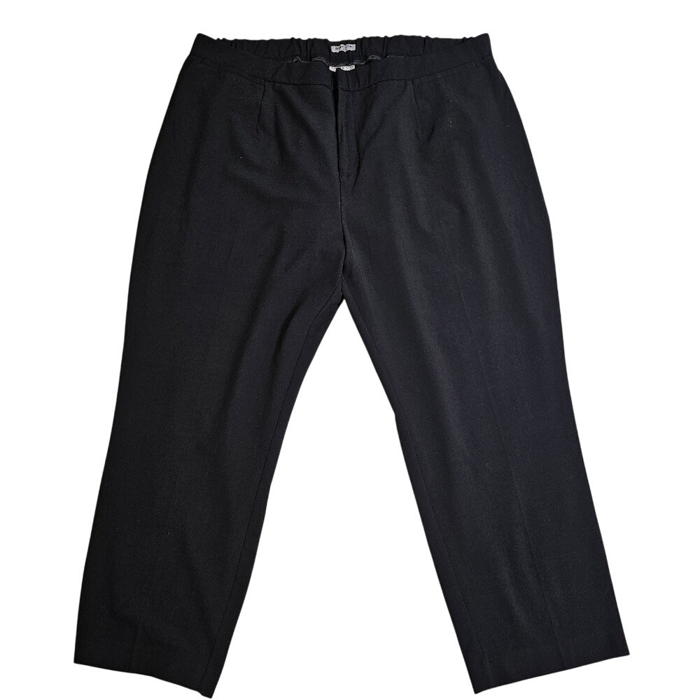 Catherines Right Fit Curvy Dress Pants Black Size 26W with stretch.